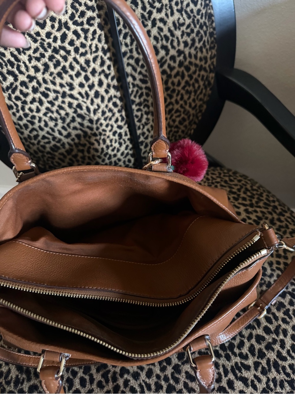 Coach Morgan Pebbled Leather Satchel in Saddle Brown - Picture 3 of 12